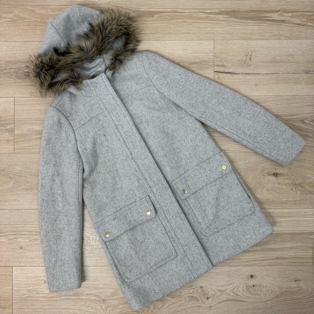 J. Crew Factory Heather Dusk Vail Parka
